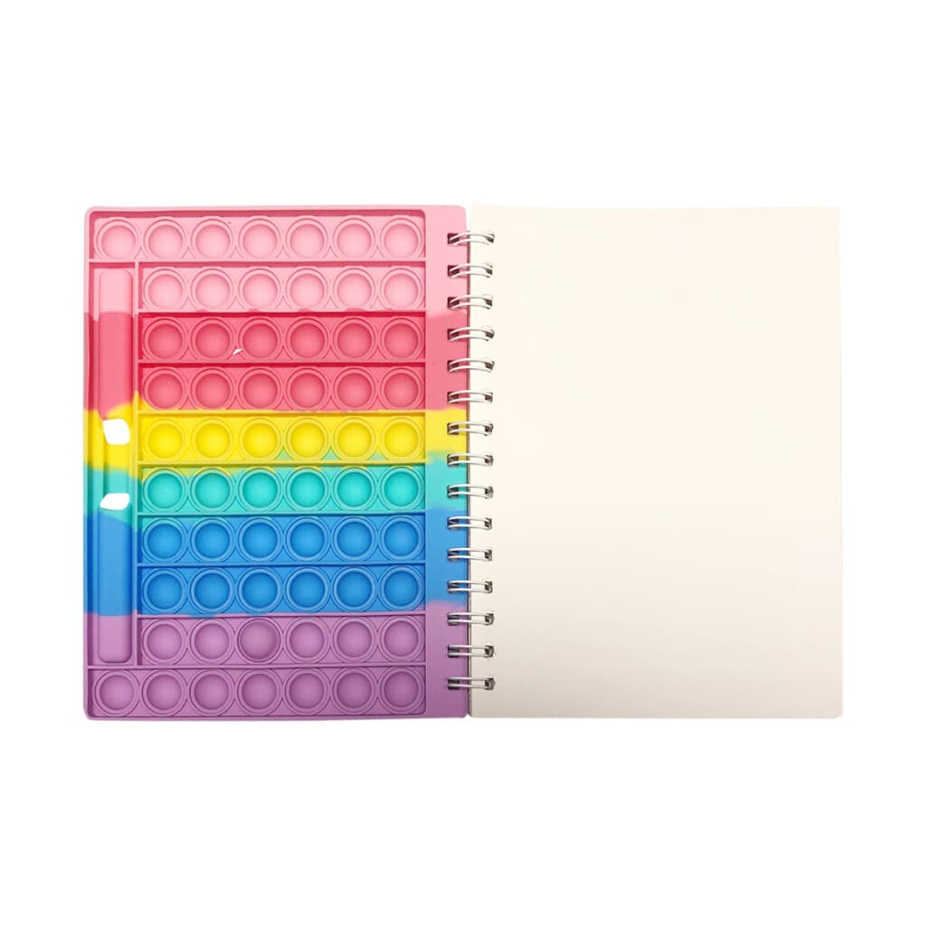 Libreta con Rulo Multicolor Pop It 20 x 15 cm