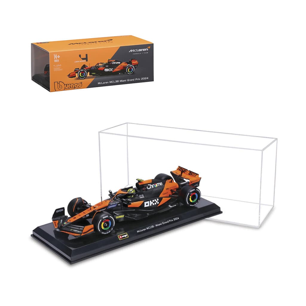 Auto Bburago Formula 1 McLaren con Exhibidor Escala 1:24 - Lando Norris - 1