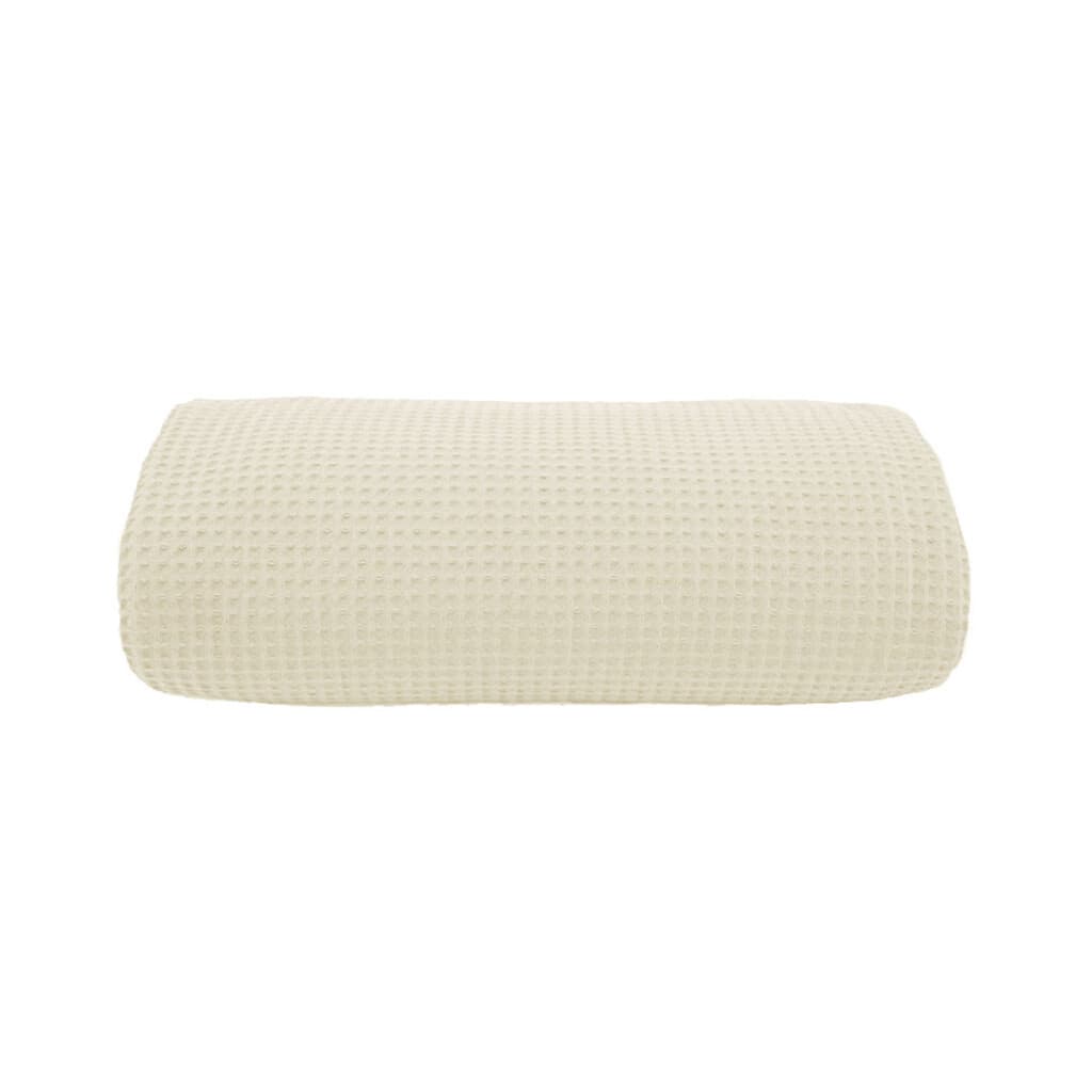 Juego Colcha y Funda Piquet Dohler 2 Plaza 100% Algodón - MARFIL - 3