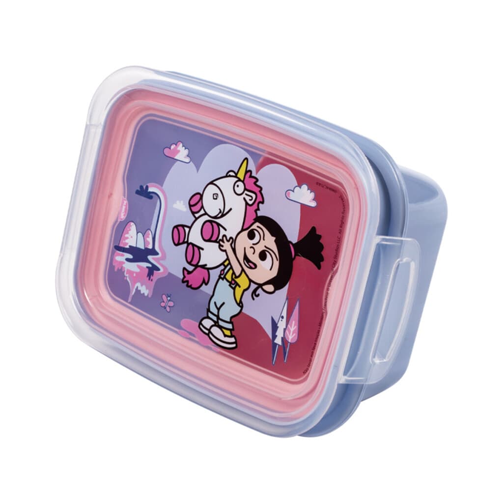 Pote Plástico Minions Con Traba y División 630 ml - LILA - 4