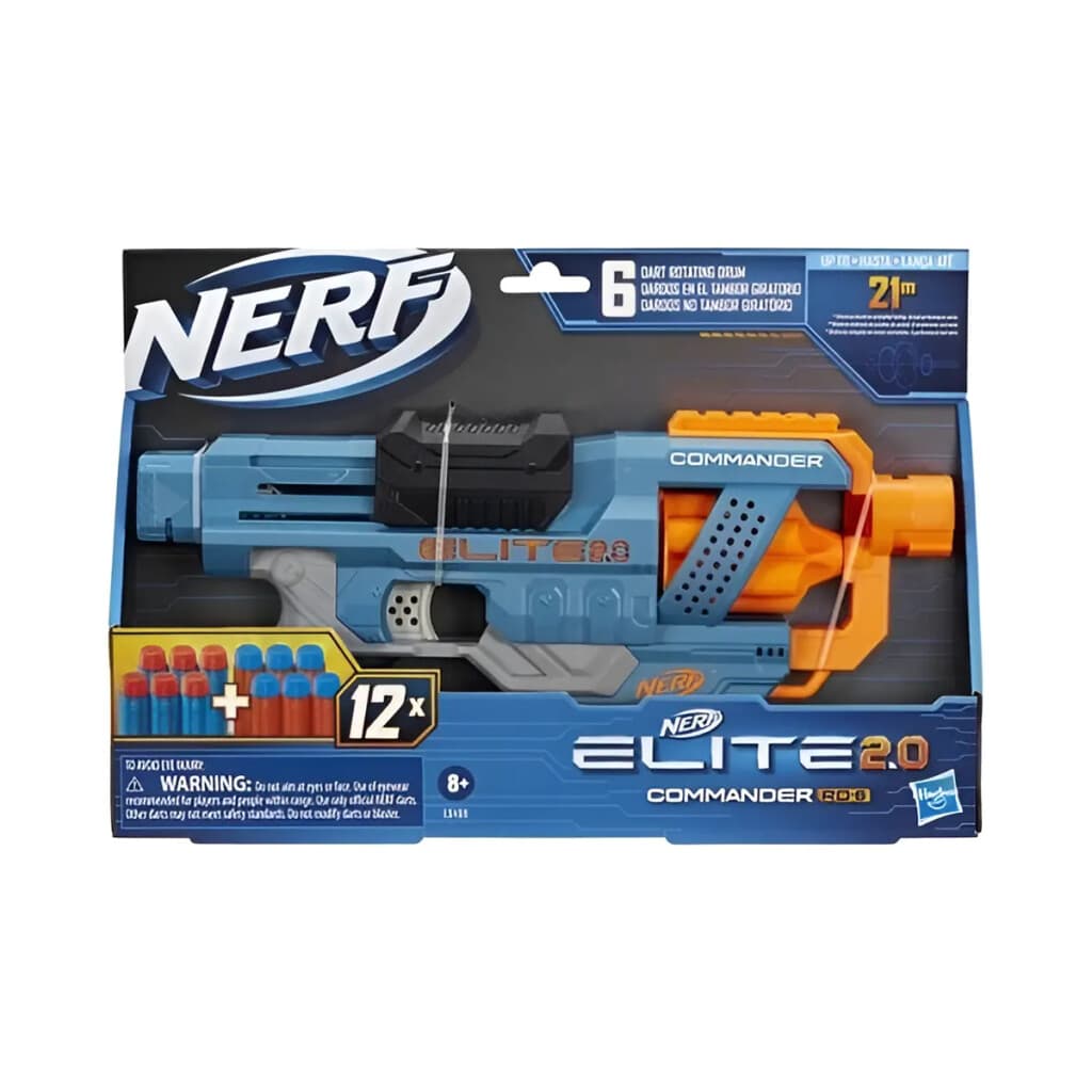 Pistola Nerf Elite 2.0 Commander RD-6 Lanzador de Dardos - 3