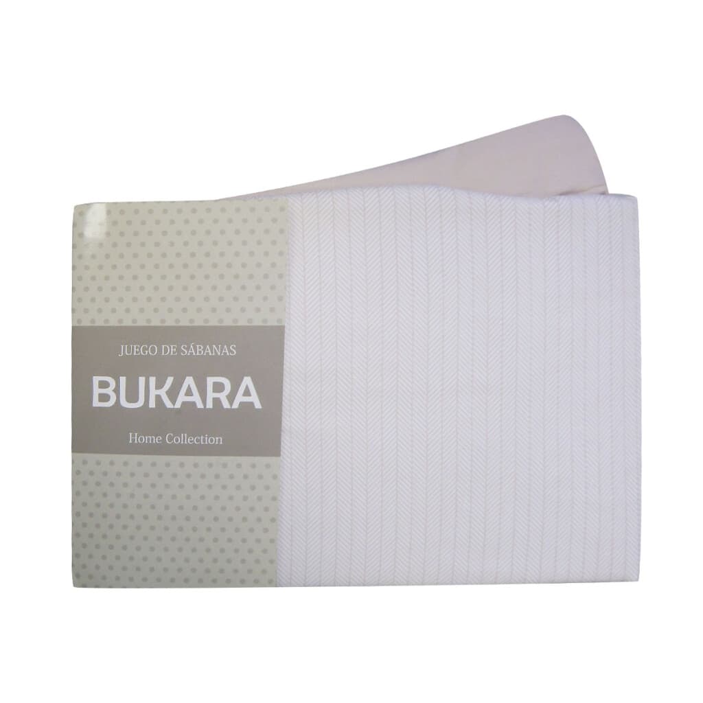 Juego Sábanas Queen Size Bukara 100% Microfibra - 257-2 - 2