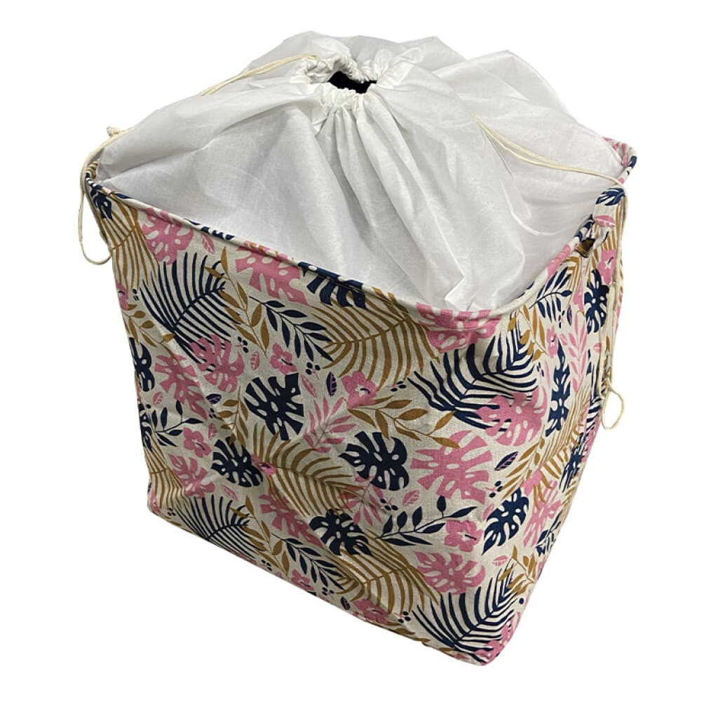 Canasto Ropa Tela Algodón Diseños Surtido 50 x 48 x 40 cm - 3