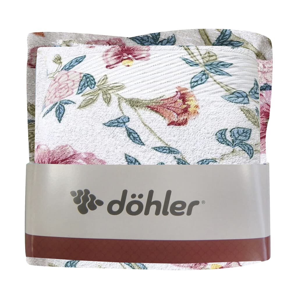 Pack X 2 Toallas Prisma Dohler Estampadas 100% Algodón - FIORELLA - 2