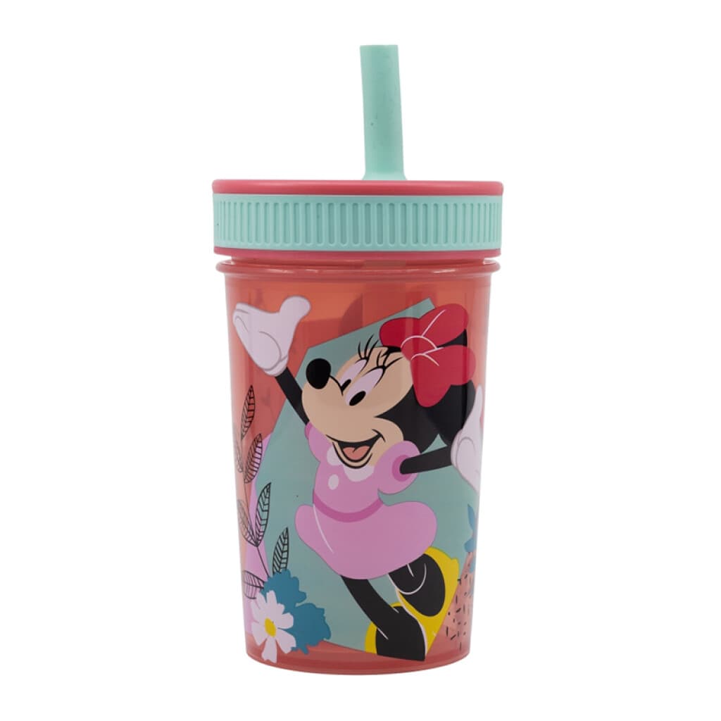 Vaso con Pajita Leak Proof Minnie 420 ml - 2