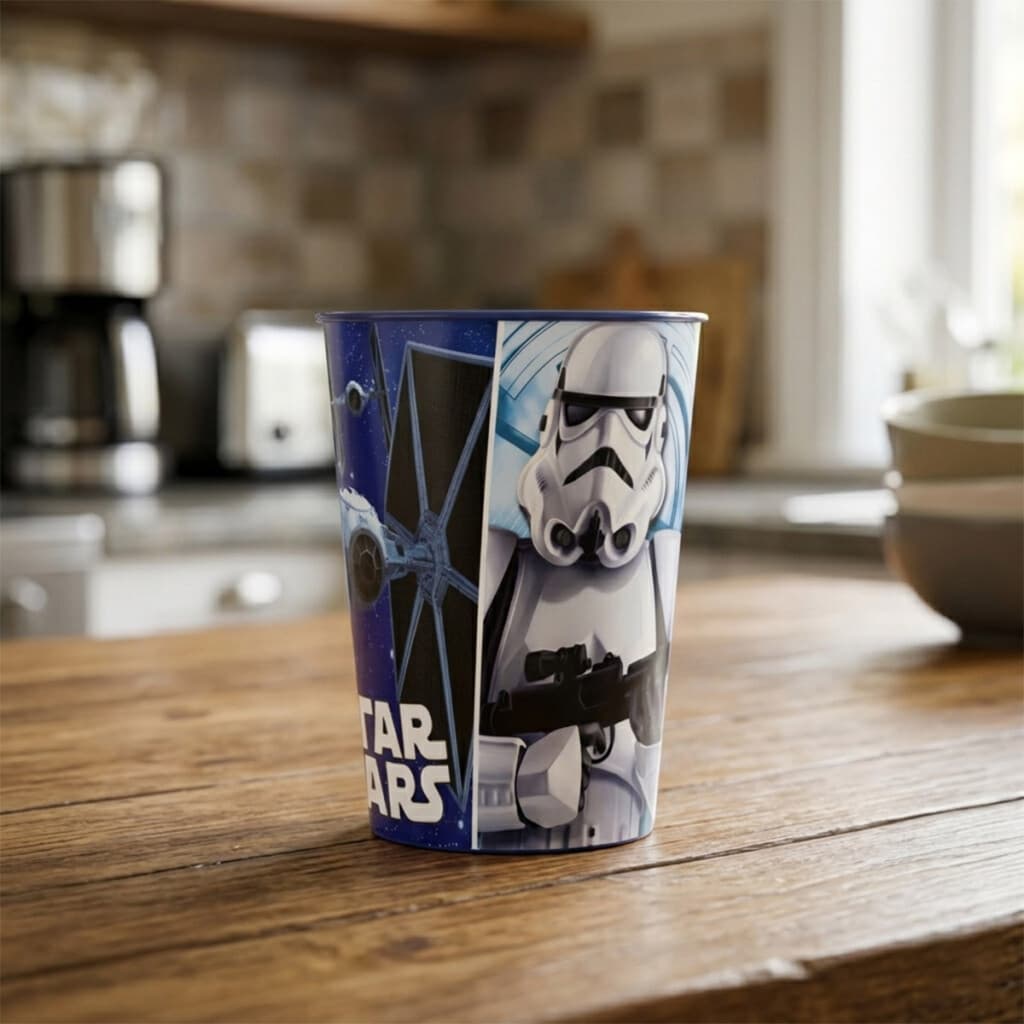 Vaso Plástico Star Wars 260 ml - AZUL - 1