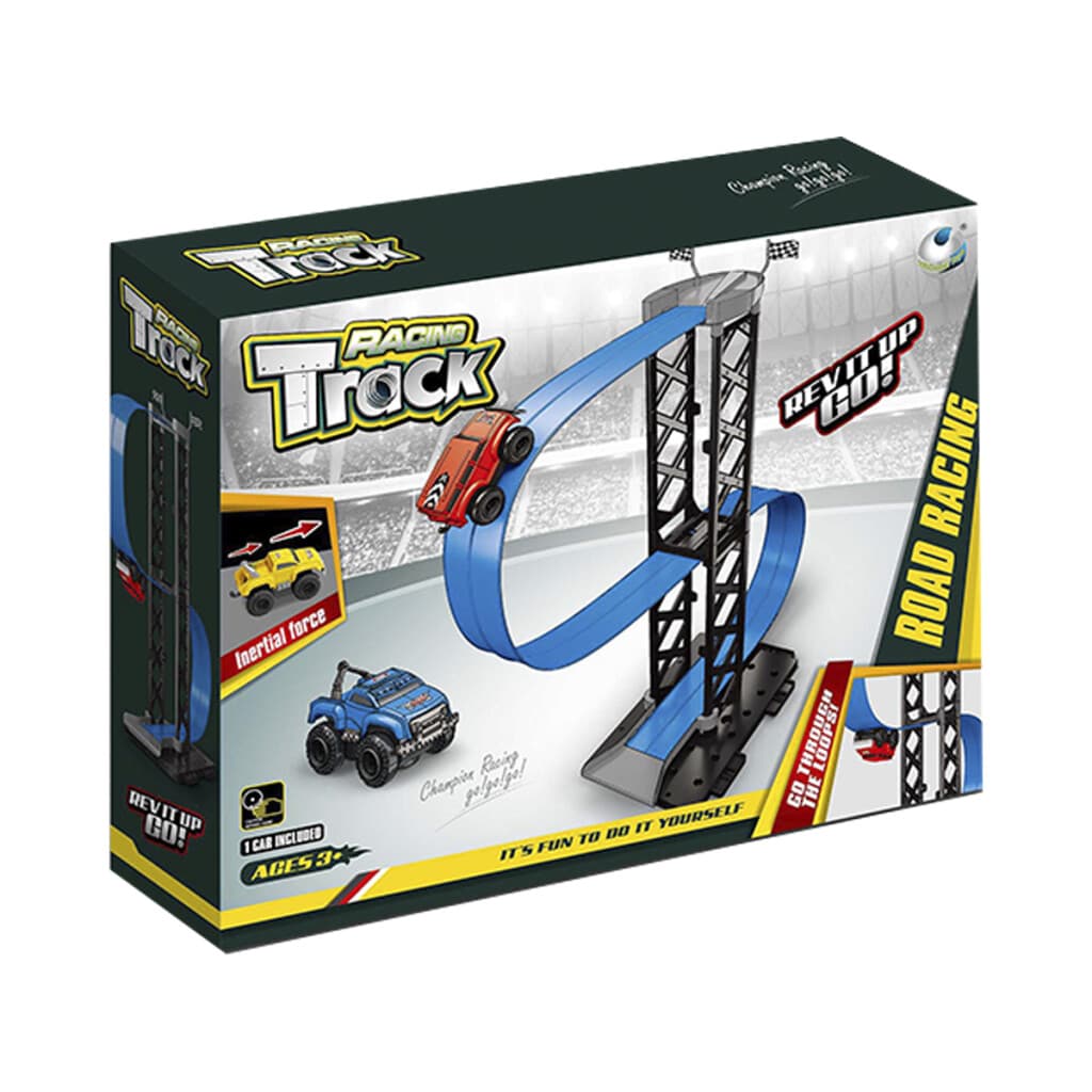Pista de Auto a Fricción Racing Track con 2 Alturas - 2
