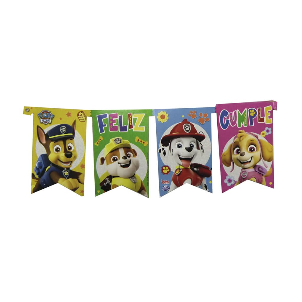 Cotillón Cartel Feliz Cumple Grande Paw Patrol
