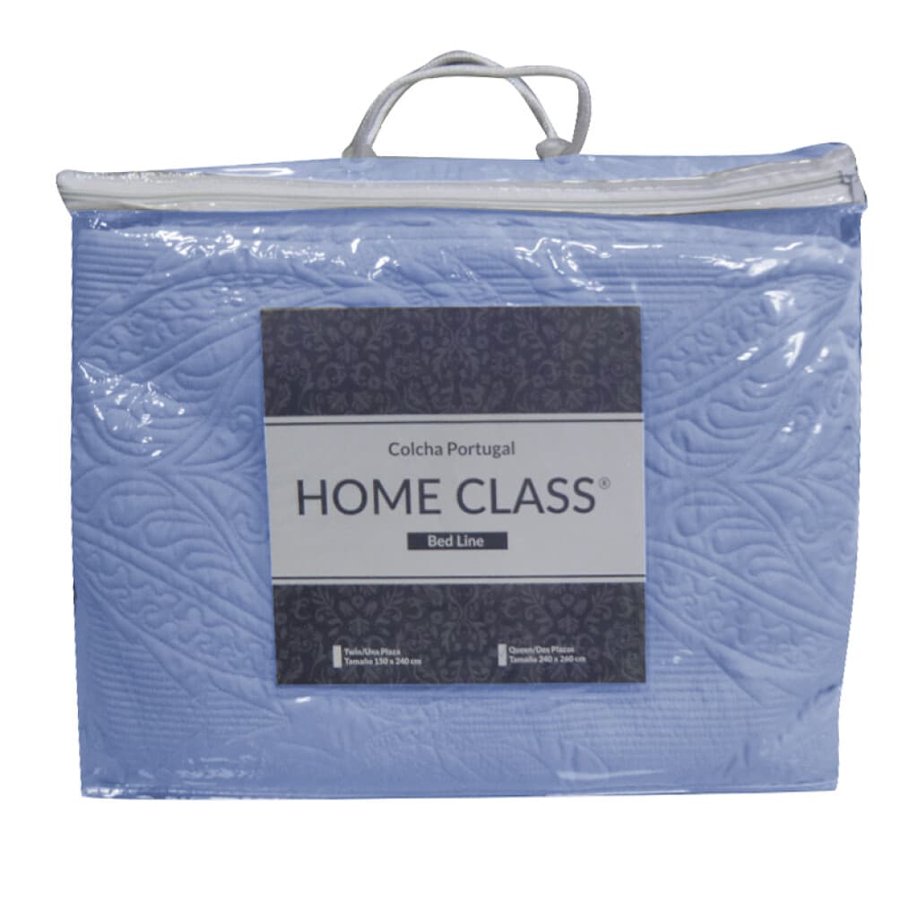Colcha H&K Portugal King Size 240 x 260 cm - AZUL PIEDRA - 3