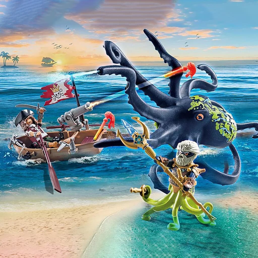 Batalla Marina Pirata contra Kraken Playmobil 44 Piezas - 1
