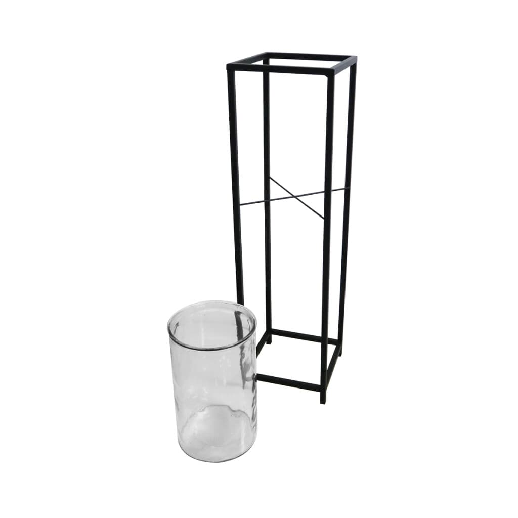 Candelabro Vidrio y Estructura de Metal 76 x 21 cm - 4