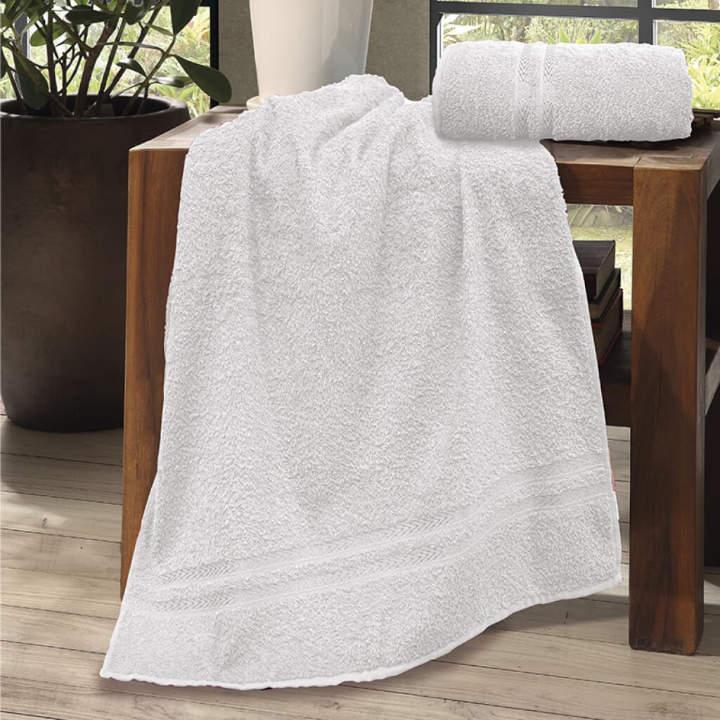 Toalla Paris 100% Algodón 65 x 140 cm - BLANCO - 1