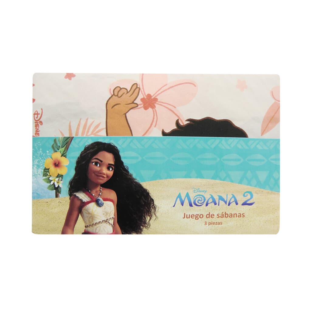 Juego Sábanas Infantil Moana 1 Plaza 100% Microfibra - 2