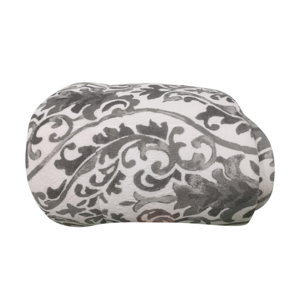 Acolchado King Size Terciopelo con Corderito Richmond 240 x 260 cm - GRIS - 4