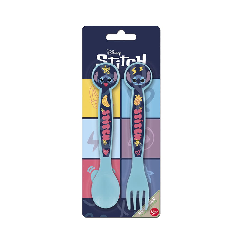 Set x 2 Cubiertos Infantiles Stitch - 1