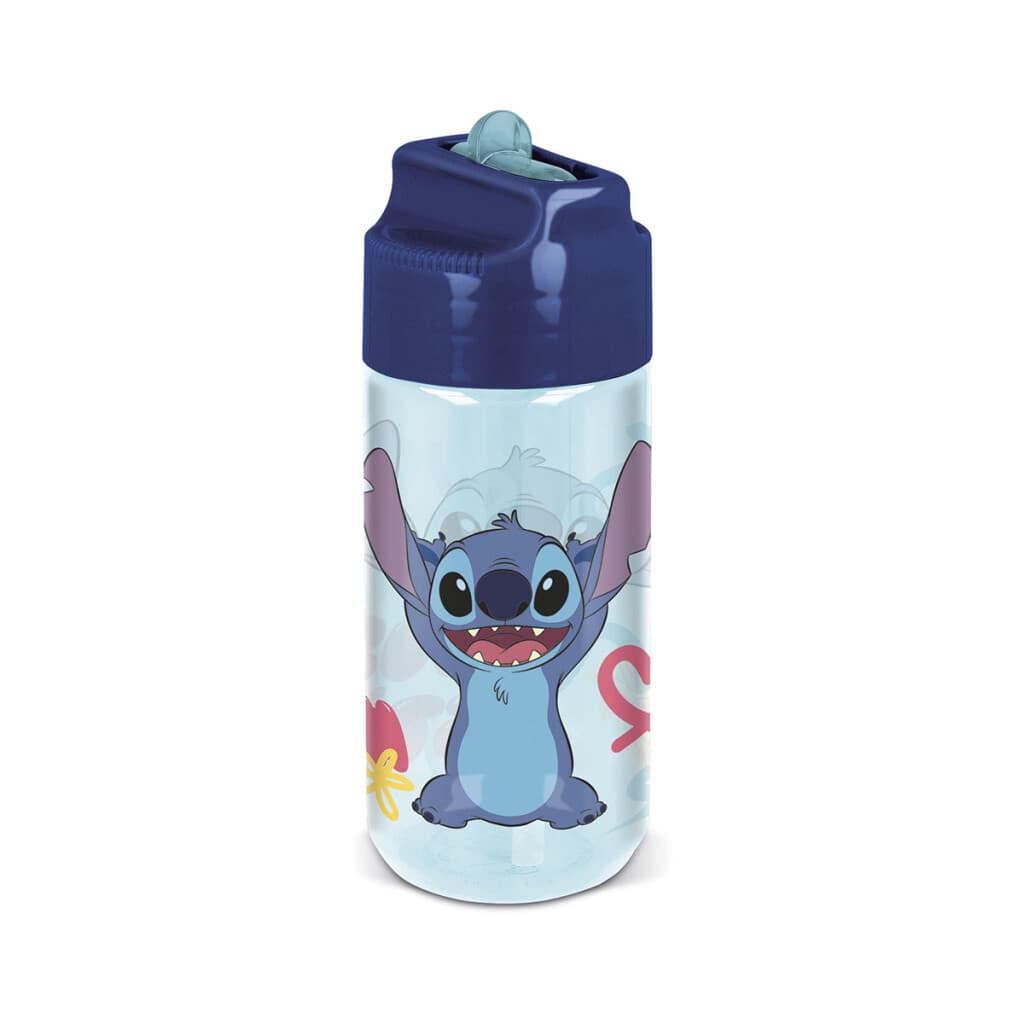 Botella Tritán Stitch 430 ml con Pajita - Stitch - 1