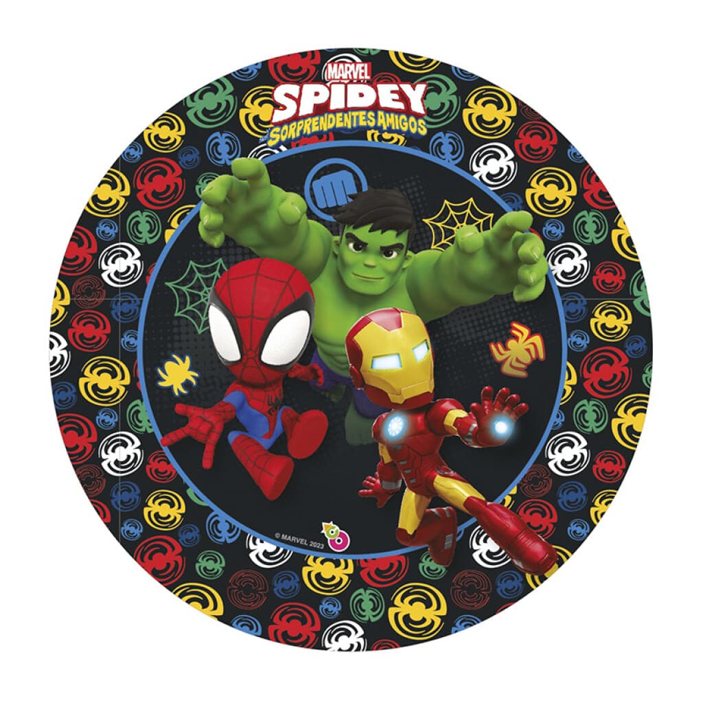 Cotillón Platos Descartables x 8 Spidey y Amigos - 1