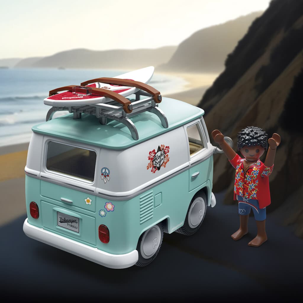 Camioneta T1 Camper Volkswagen Playmobil 31 Piezas - 1