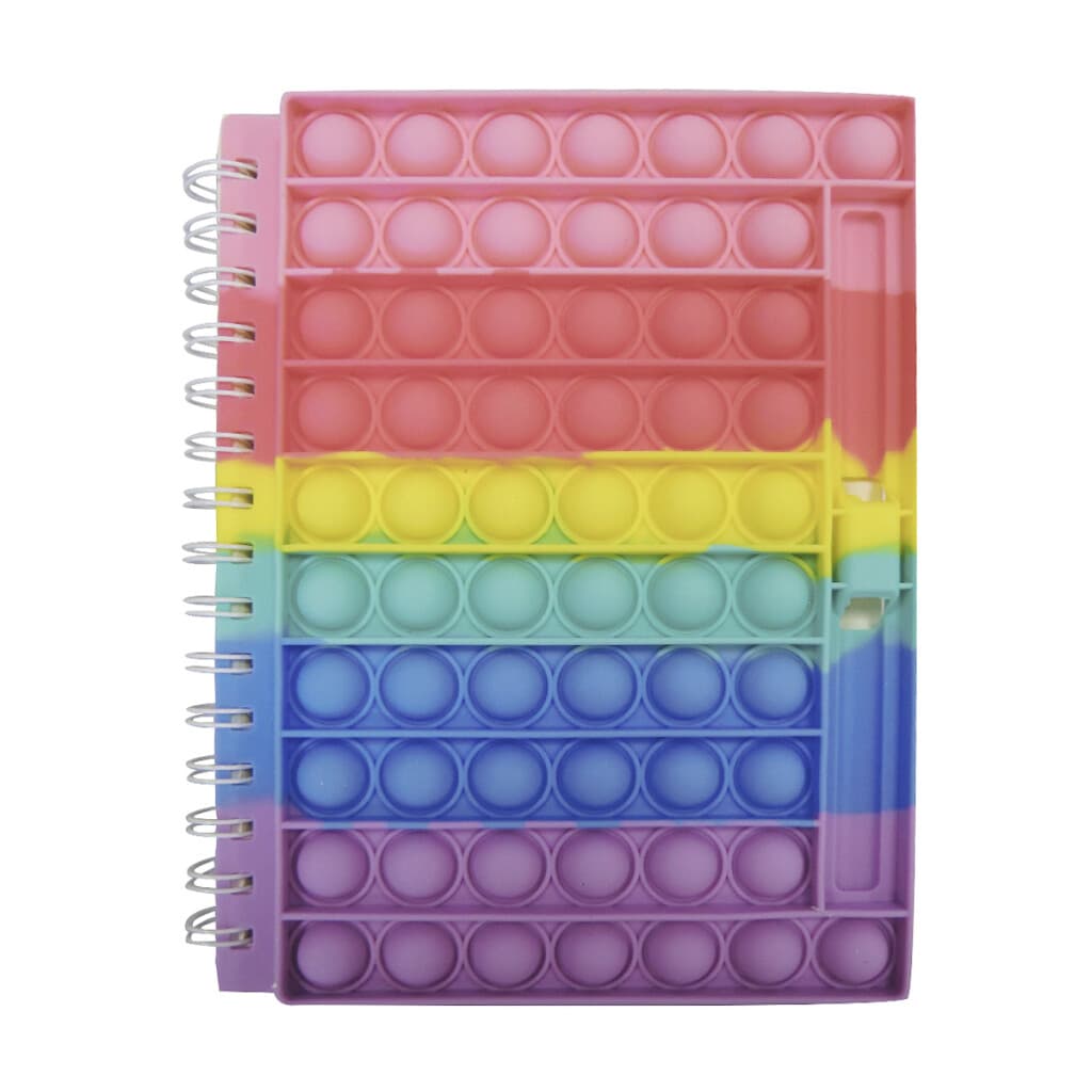Libreta con Rulo Multicolor Pop It 20 x 15 cm
