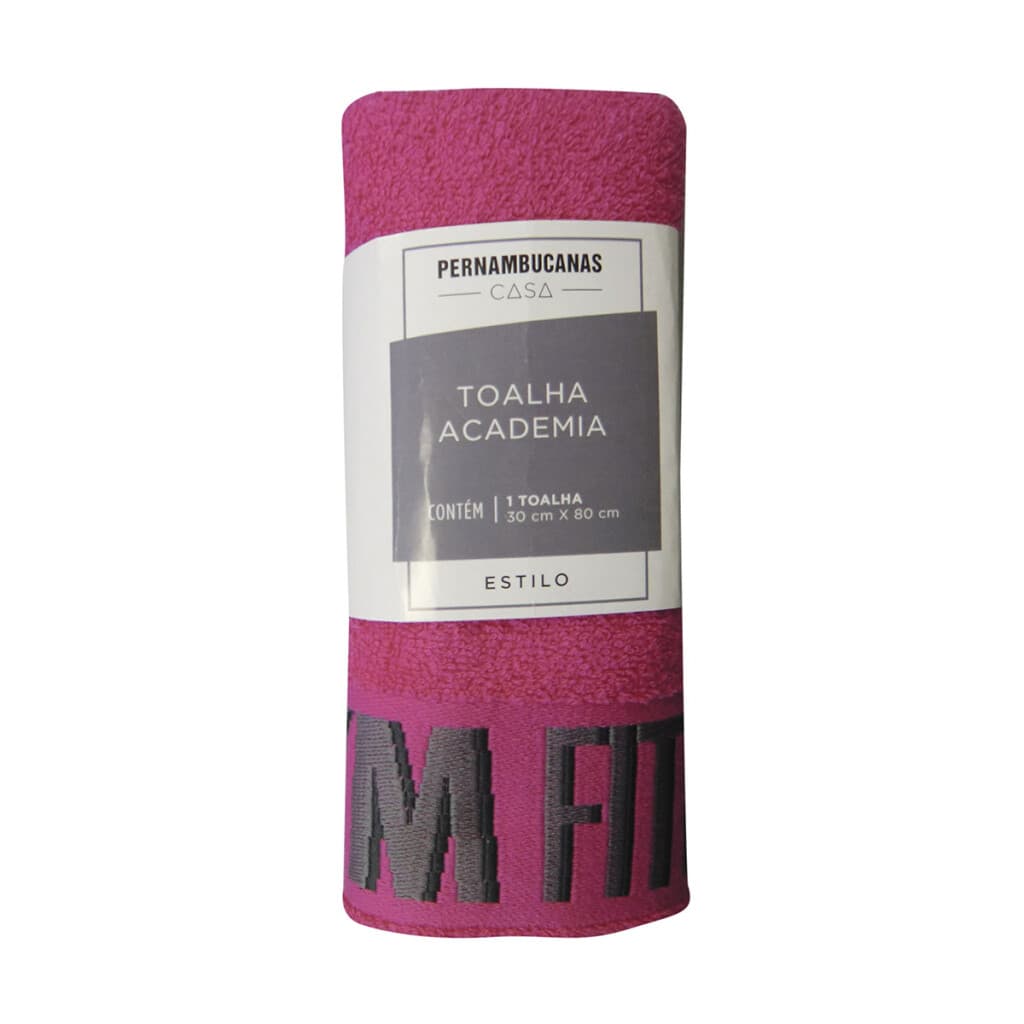 Toalla Social Sport Estampadas 30 x 80 cm - ROSA FUERTE - 2
