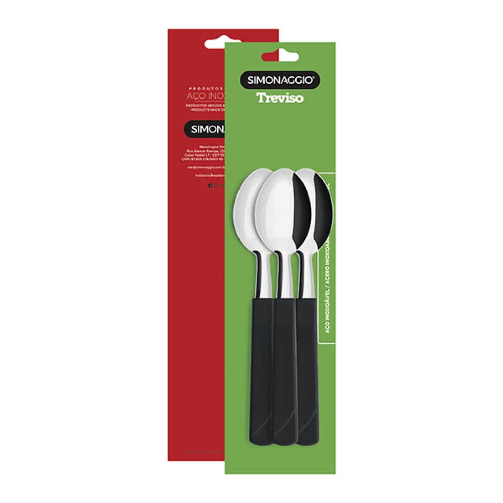 Set X3 Cucharitas Treviso de Simonaggio - NEGRO - 1