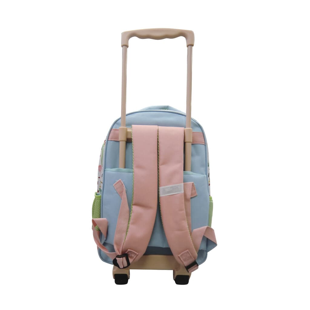 Mochila Infantil 3D Frozen con Carro Tafeta Grande 40 x 30 cm - CORAL - 4