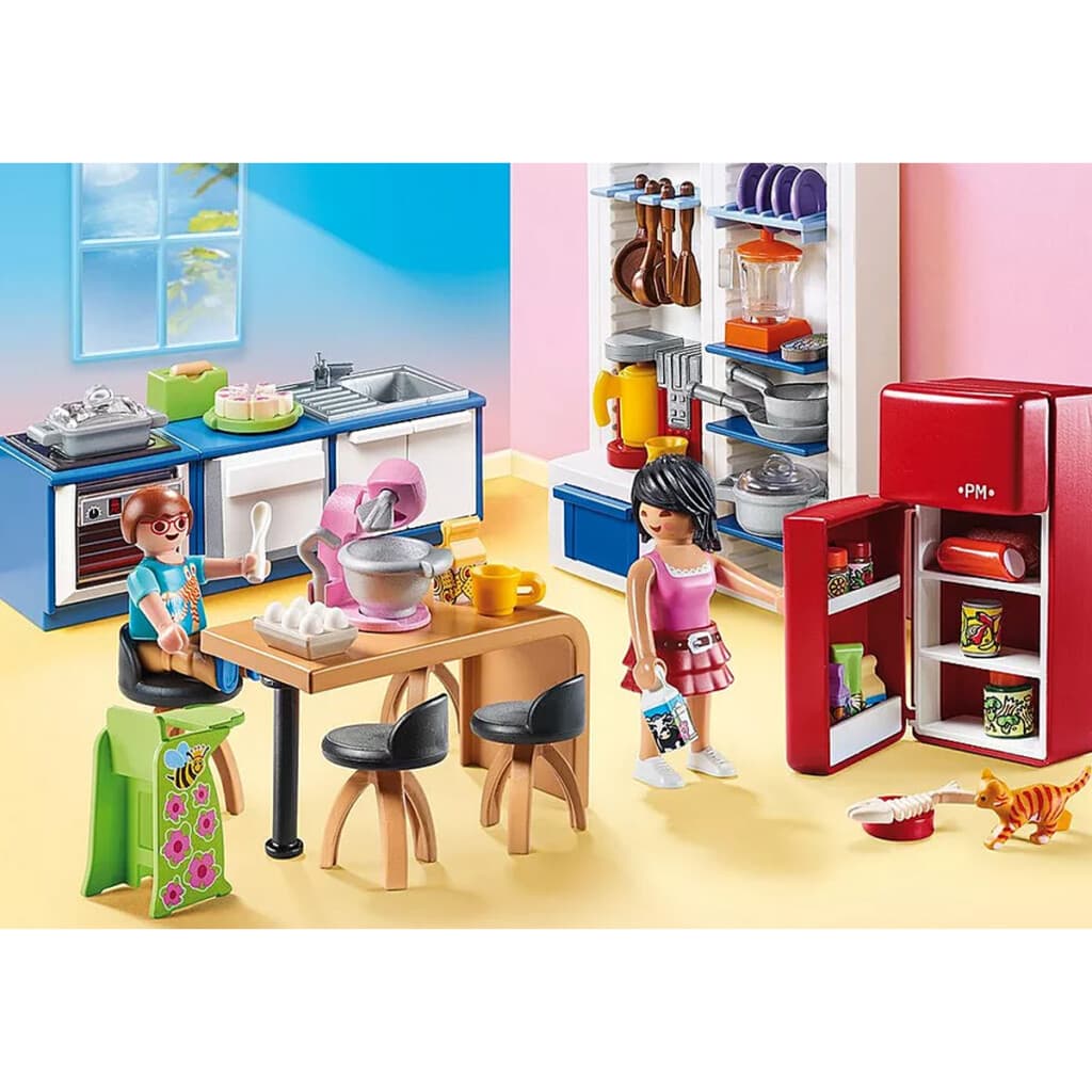 Cocina Completa con Familia Playmobil 129 Piezas - 1