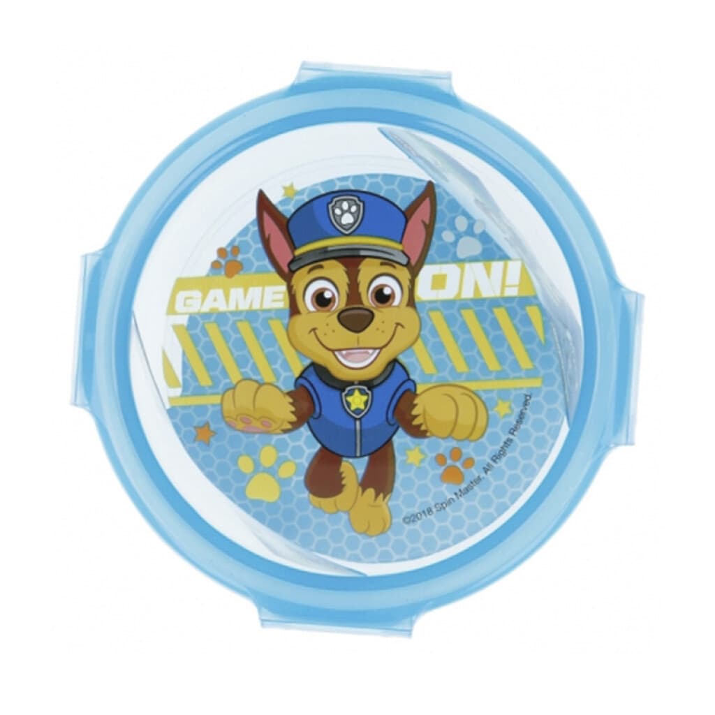 Pote Plástico Redondo con 4 Broches Paw Patrol 270 ml - 2