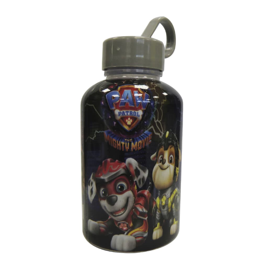 Botella Plástica Paw Patrol 280ml con Agarre - The Mighty Movie - 1