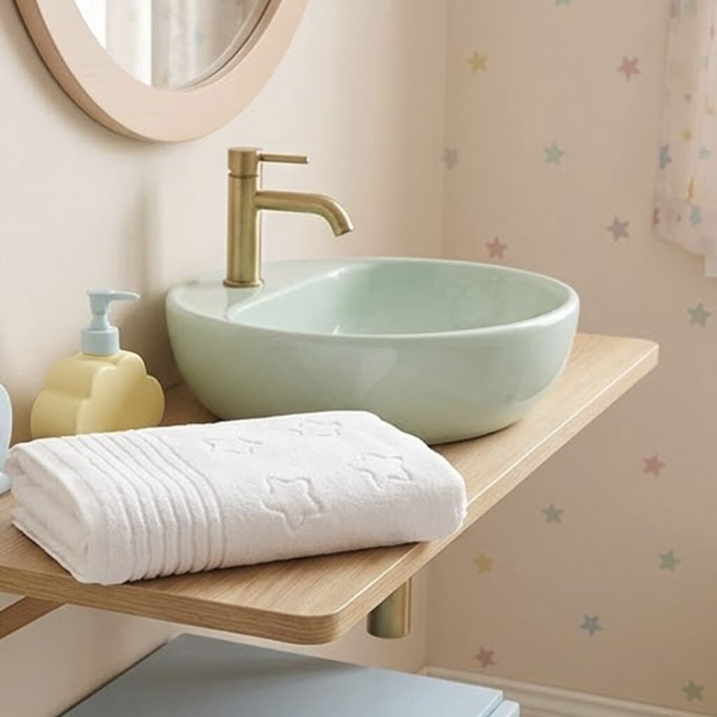 Toalla Infantil Sky Dohler 100% Algodón 70 x 130 cm - Blanco - 1