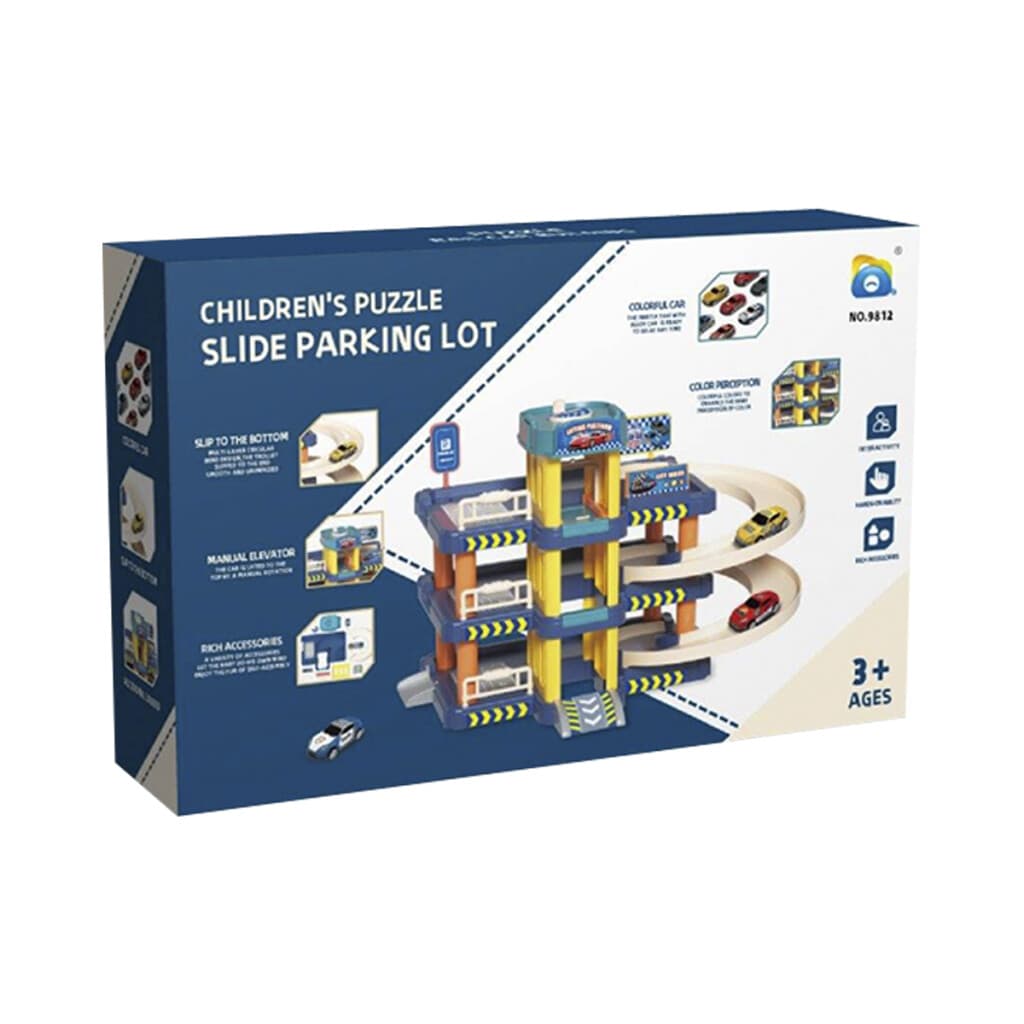 Pista de Auto con Parking Slide Lot con Autos y Ascensor - 2