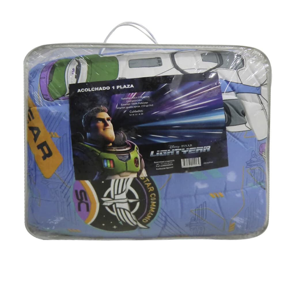 Acolchado Infantil Buzz Lightyear Microfibra 1 Plaza - 2