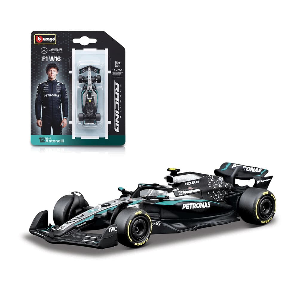 Auto Bburago Formula 1 Mercedes Benz Escala 1:64 - Andrea Kimi Antonelli - 1