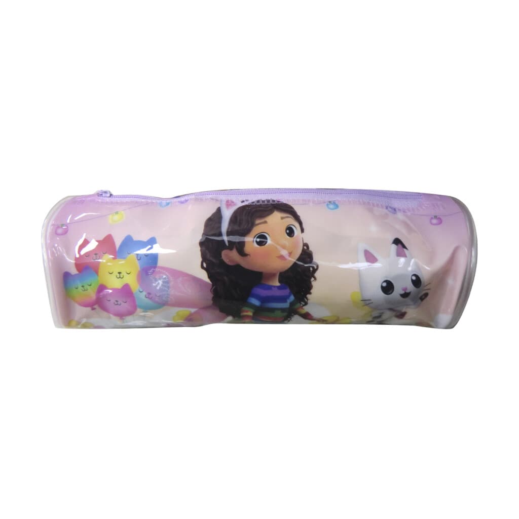Cartuchera Cilíndrica PCV La Casa de Gabby 22 cm - 1