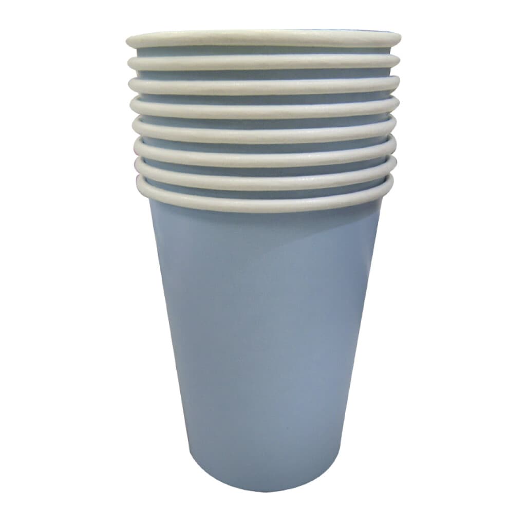 Vaso Cotillón Pack x8 Colores Pastel - CELESTE - 1