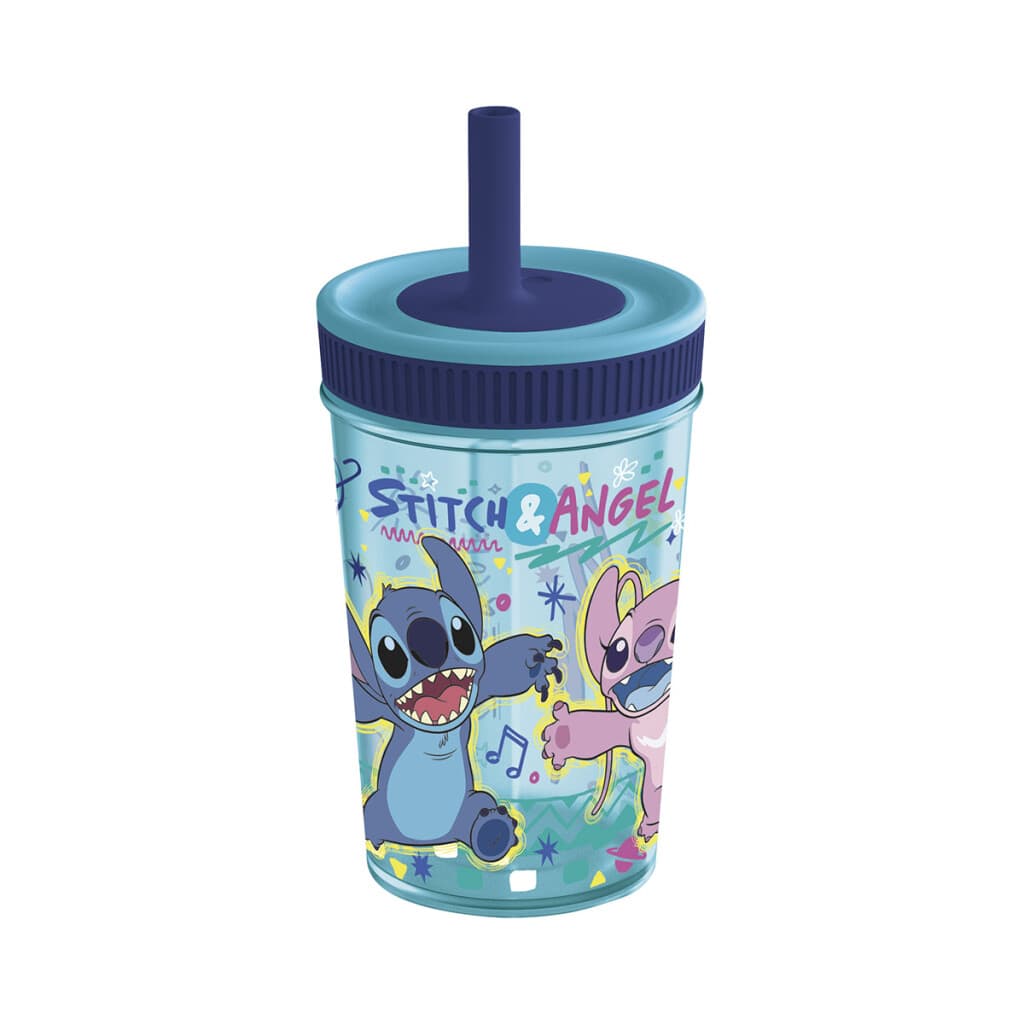 Vaso con Pajita Leak Proof Stitch 420 ml - 1