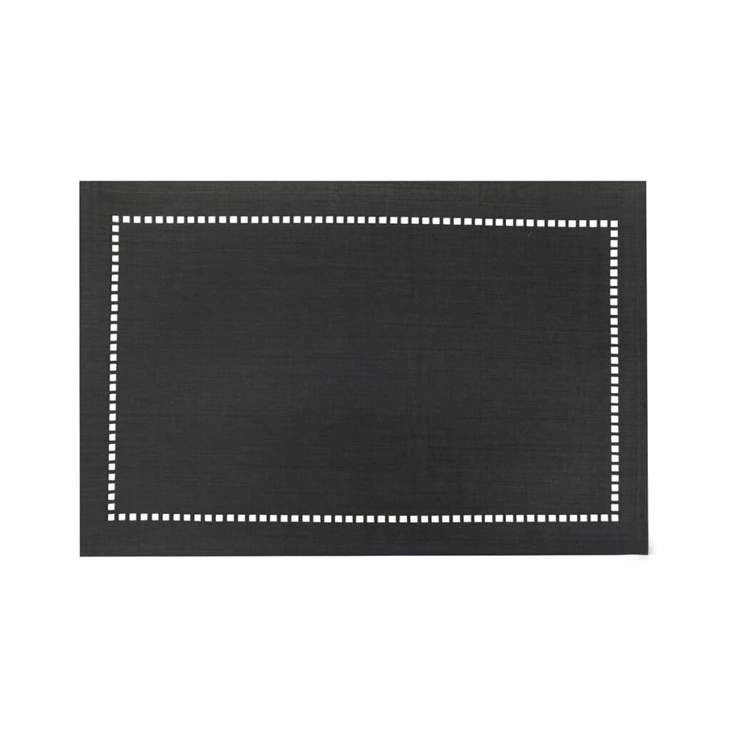 Individual con Vainilla Lino Liso Home Class 45 x 30 cm - NEGRO - 2