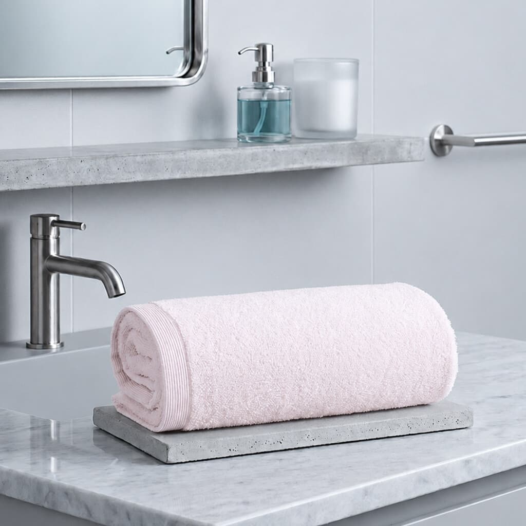 Toalla de Mano Dallas Döhler 50 cm x 70 cm 100% Algodón - ROSA - 1