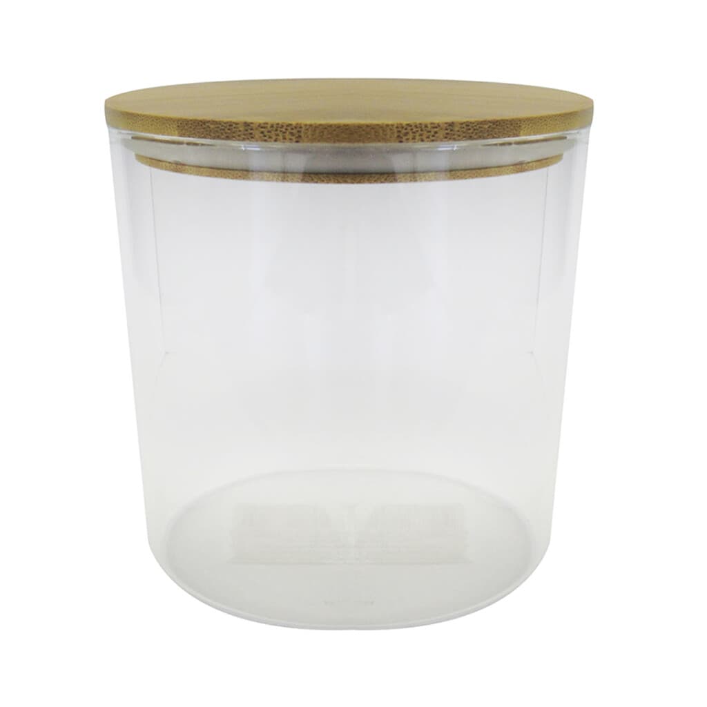 Frasco Vidrio con Tapa Bambú 785 ml - 1