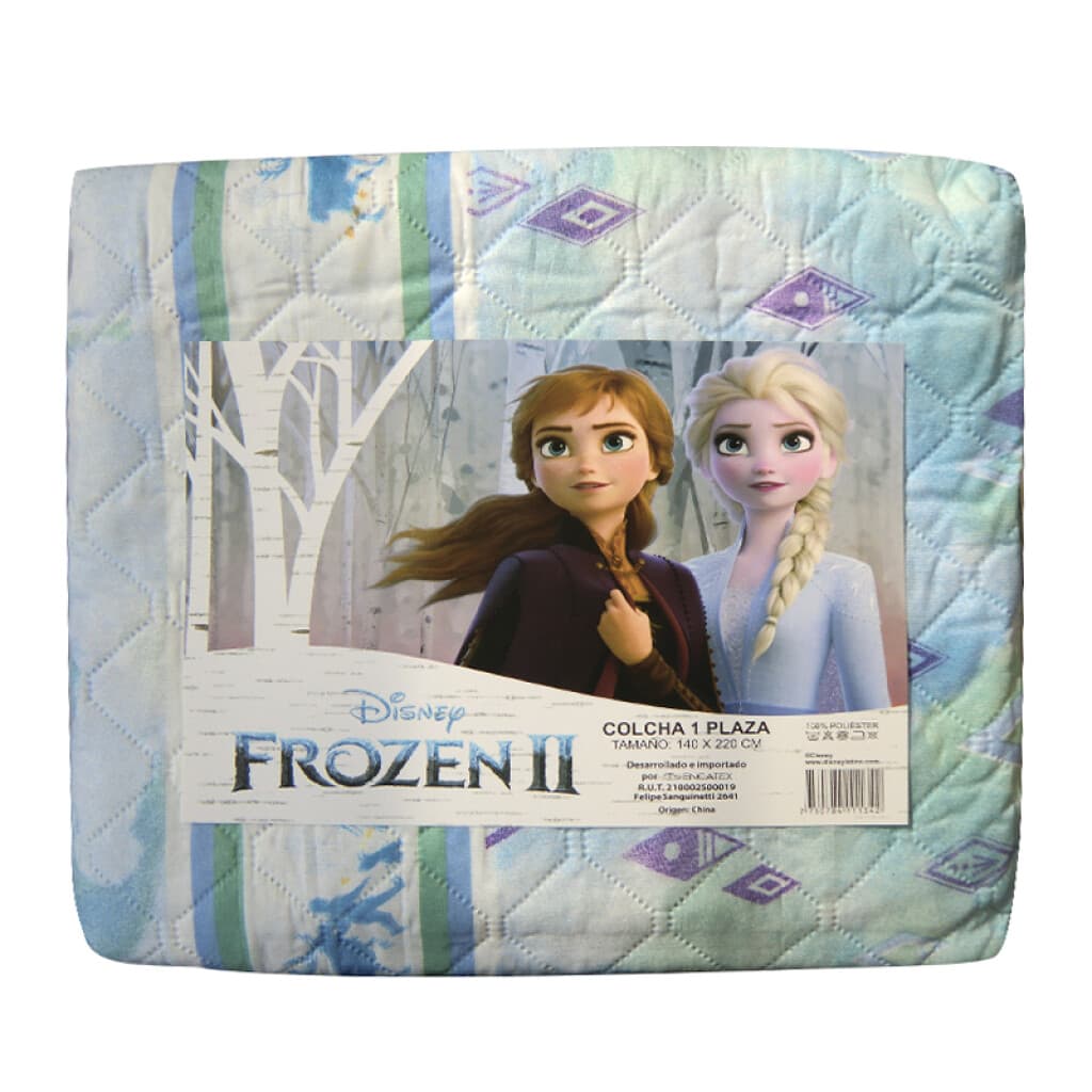 Colcha Infantil Frozen 1 Plaza 100% Microfibra - CELESTE - 4