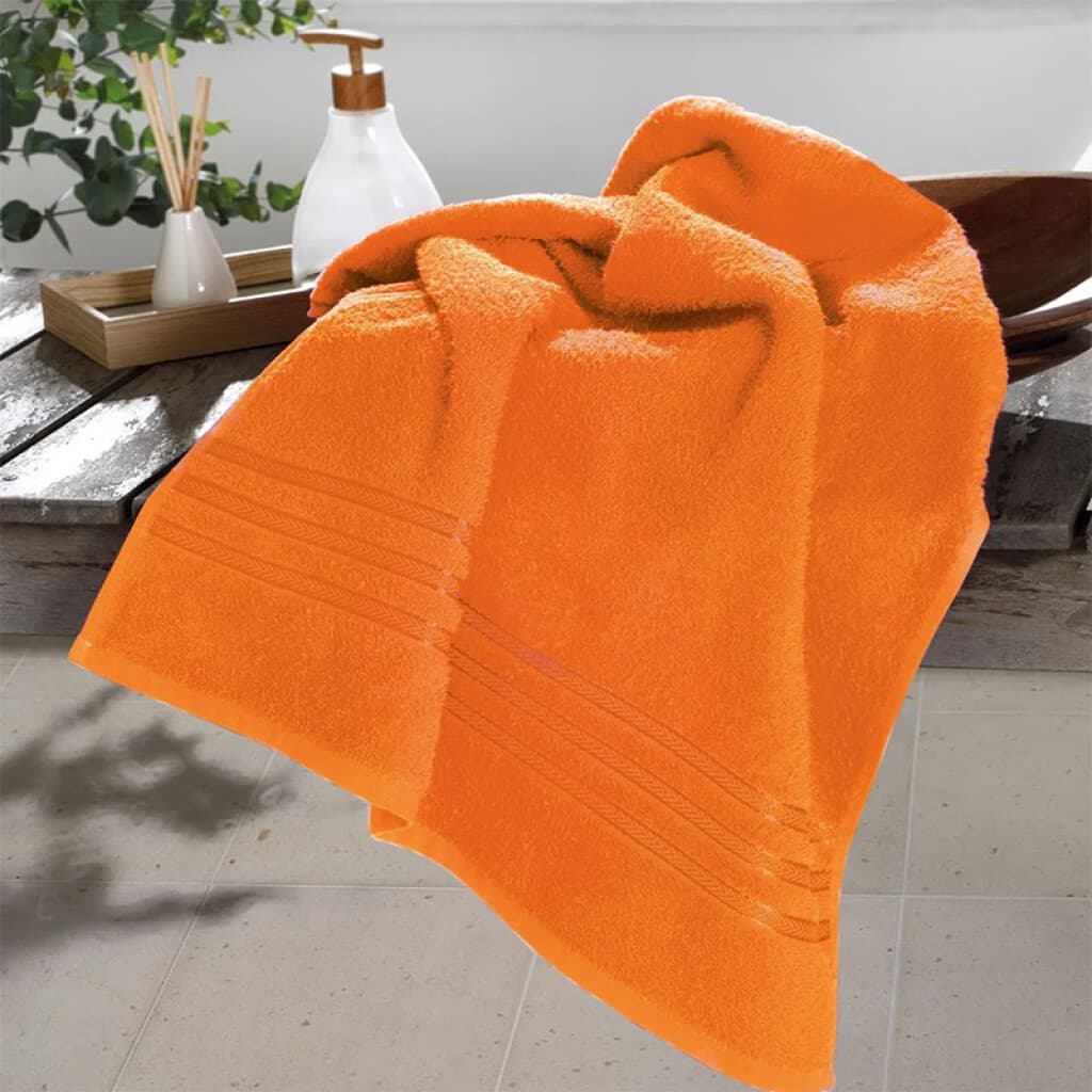 Toalla Baño Priori Döhler 65 cm x 130 cm 100% Algodón - NARANJA - 1