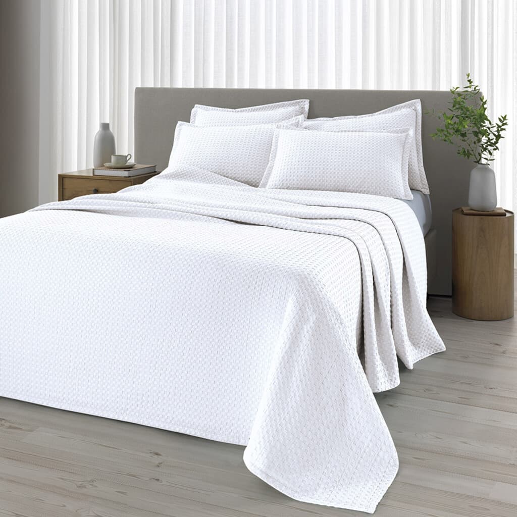 Juego Colcha y Funda Dohler Provenza 2 Plazas 100% Microfibra - BLANCO - 1