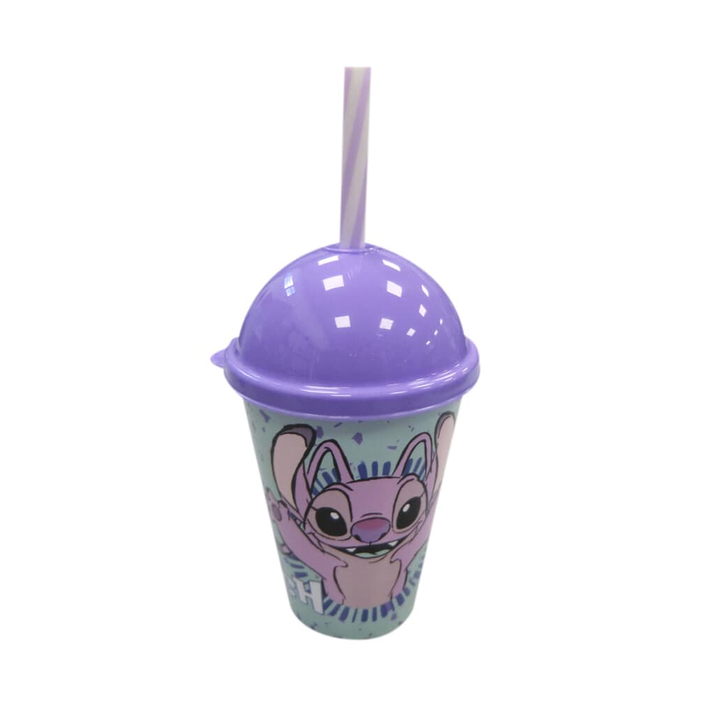 Vaso Plástico Milkshake con Pajita Stitch 280 ml - 2