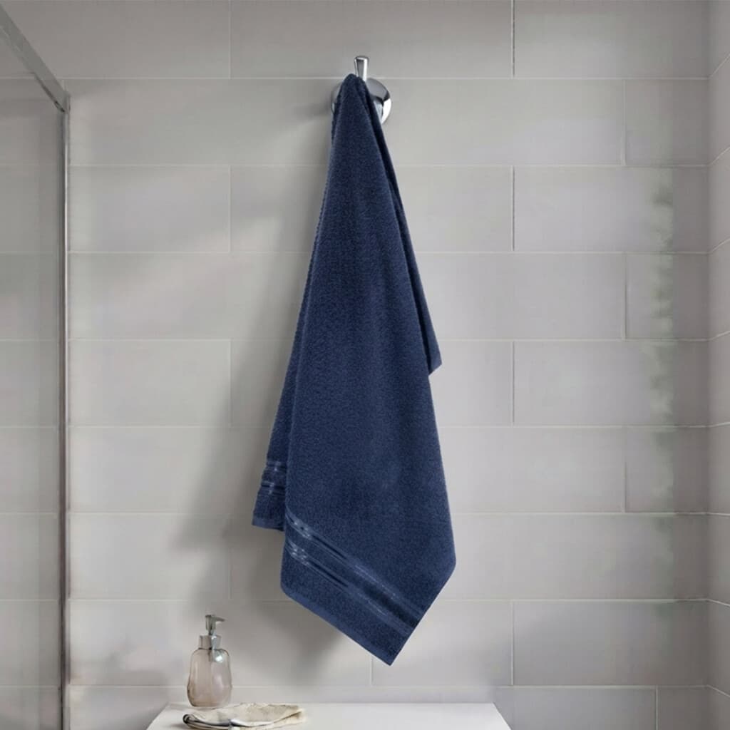 Toalla Baño Dohler Dueto 65 x 130 cm 100% Algodón - AZUL - 1