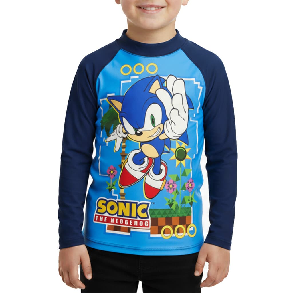 Remera UV Malla Infantil Sonic Varios Talles - AZUL - Talle 6 - 2