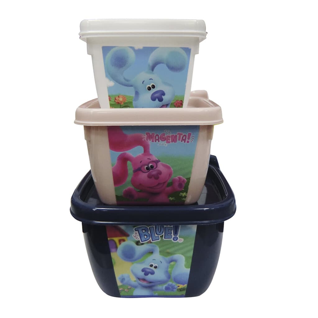 Pack x 3 Recipientes Las Pistas Blue - 1