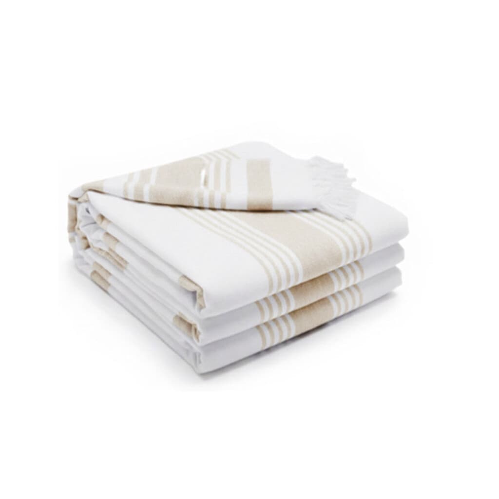 Toalla Playera Varios Diseños 90 x 180 cm 100% Algodón - BEIGE - 1
