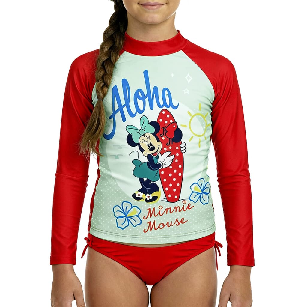 Remera UV Infantil Varios Talles - Minnie Rojo - Talle 10 - 2