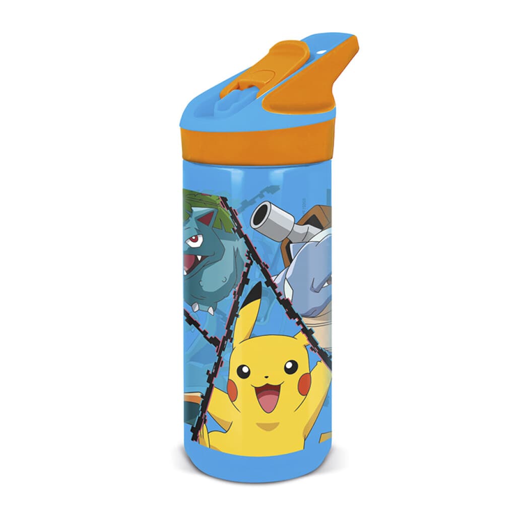 Botella Tritán Pokémon 620ml con Pajita - 1