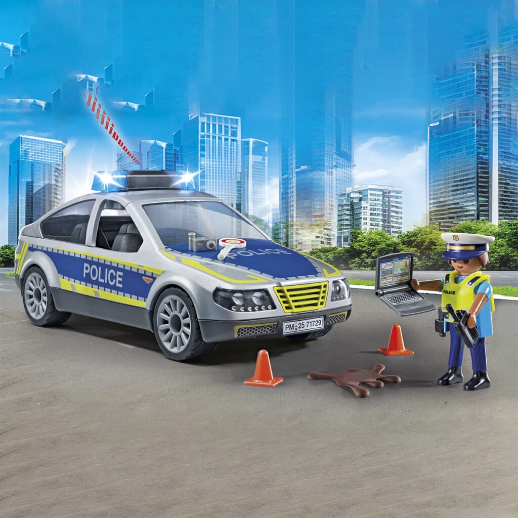 Coche Patrulla Policía con Luz Playmobil 24 Piezas - 1